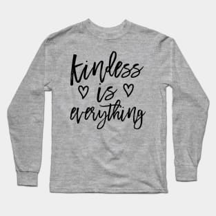 Kindness is Everything Be Kind Women Inspirational Long Sleeve T-Shirt